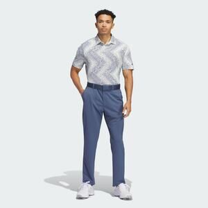 ADIDAS Golf Ultimate 365 Allover Print Polo Shirt, Blue White, New, Mens Sz L